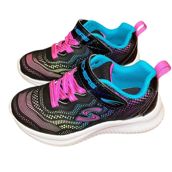 Skechers Toddler Girl's Jumpsters Sneaker Size 10.5 - Picture 7 of 10